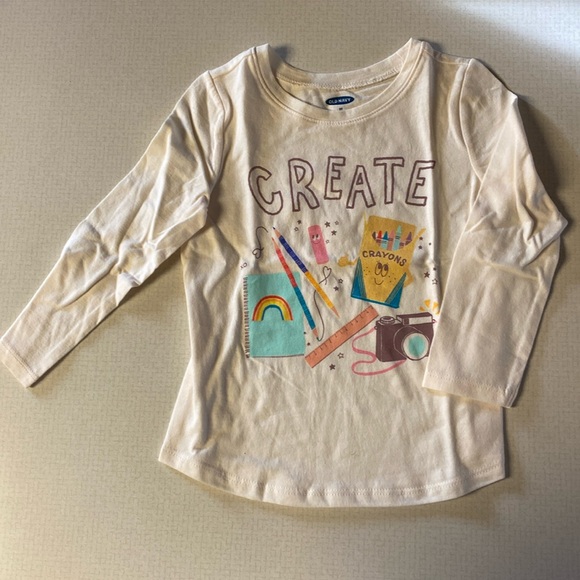 Old Navy cream toddler Create top. - Picture 1 of 2